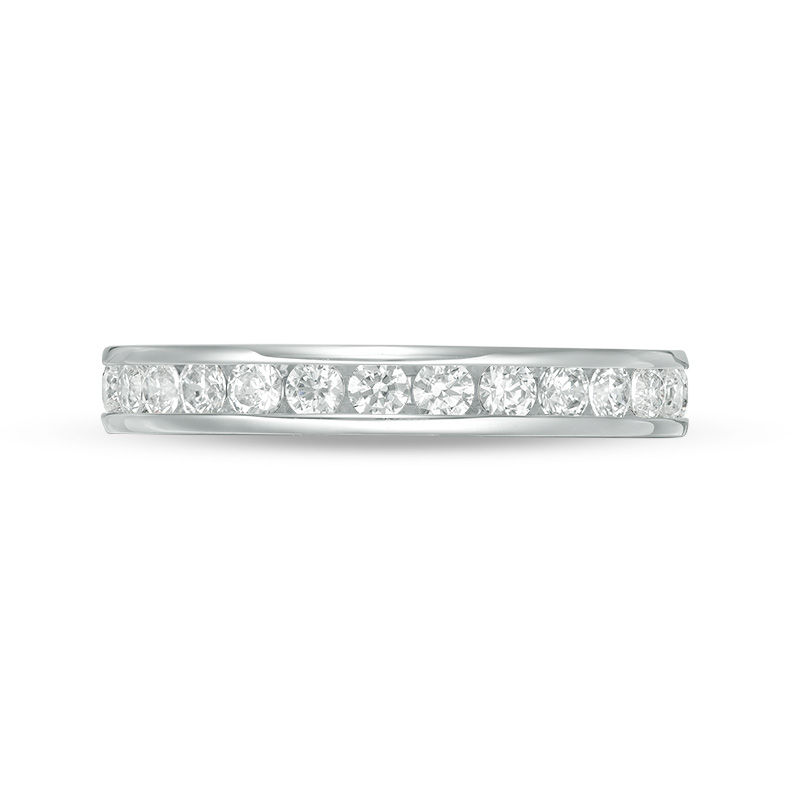Main Image 4 of 1 CT. T.W. Diamond Eternity Band in 14K White Gold (H/SI2)