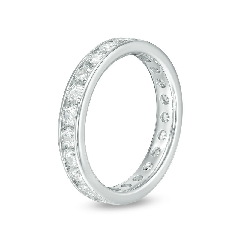 Main Image 2 of 1-1/2 CT. T.W. Diamond Eternity Band in 14K White Gold (H/SI2)