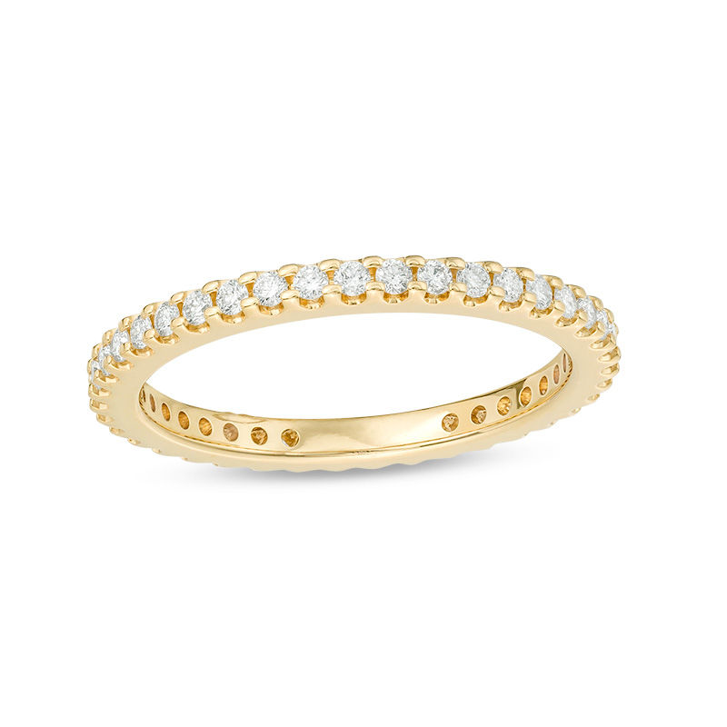 Main Image 1 of 1/2 CT. T.W. Diamond Eternity Band in 14K Gold (H/SI2)