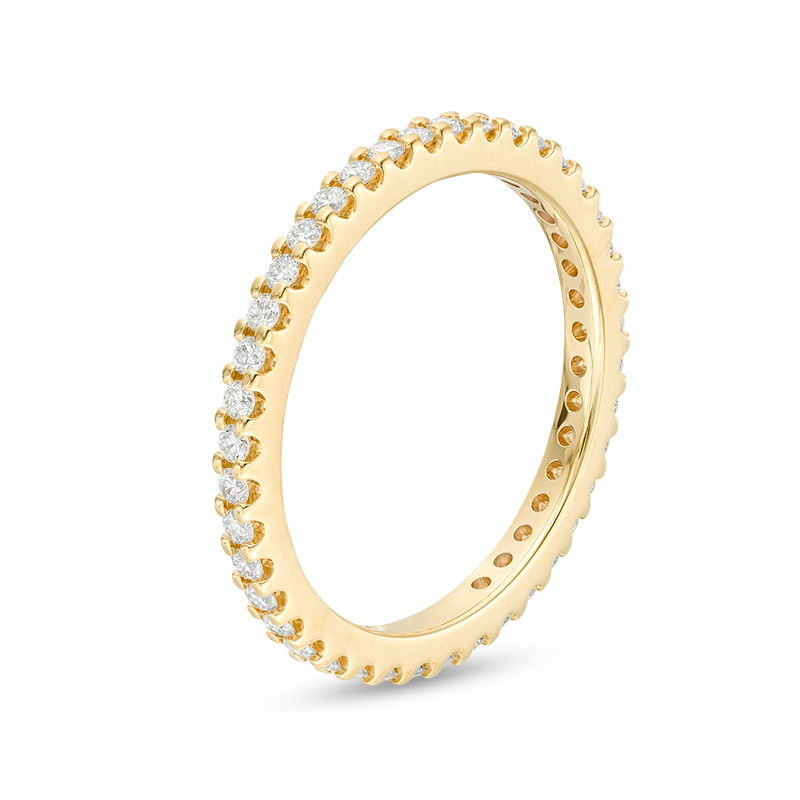 Main Image 2 of 1/2 CT. T.W. Diamond Eternity Band in 14K Gold (H/SI2)