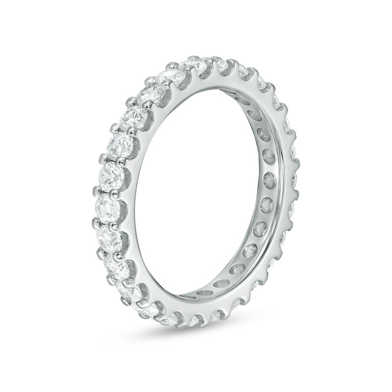 Main Image 2 of 1-1/2 CT. T.W. Diamond Eternity Band in 14K White Gold (H/SI2)
