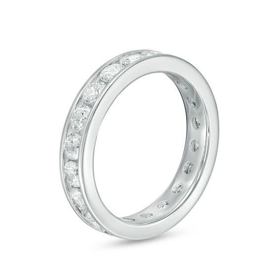 2 CT. T.w. Diamond Channel-Set Eternity Band in 14K White Gold (H/Si2)