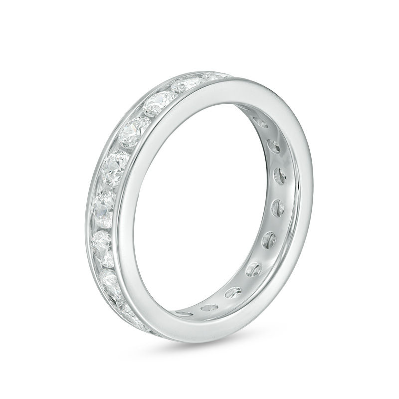 2 CT. T.W. Diamond Channel-Set Eternity Band in 14K White Gold (H/SI2 ...