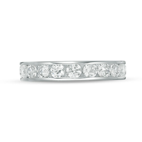 2 CT. T.w. Diamond Channel-Set Eternity Band in 14K White Gold (H/Si2)