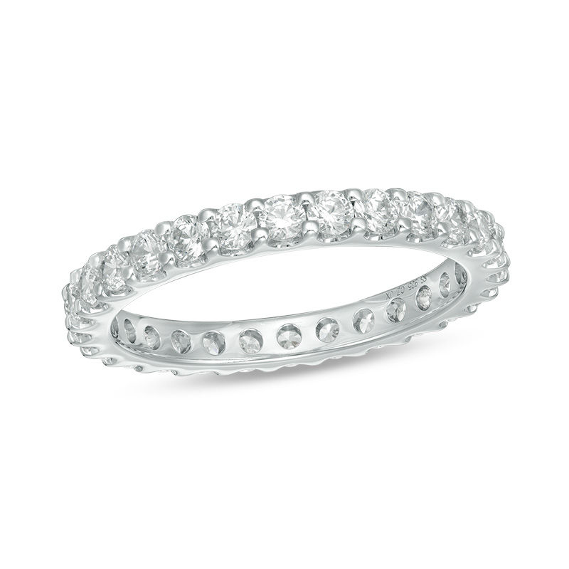 Main Image 1 of 1 CT. T.W. Diamond Eternity Band in 14K White Gold (H/SI2