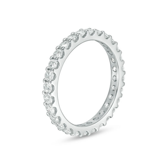 1 CT. T.w. Diamond Eternity Band in 14K White Gold (H/Si2