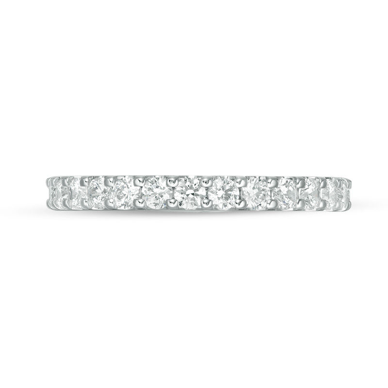 Main Image 4 of 1 CT. T.W. Diamond Eternity Band in 14K White Gold (H/SI2