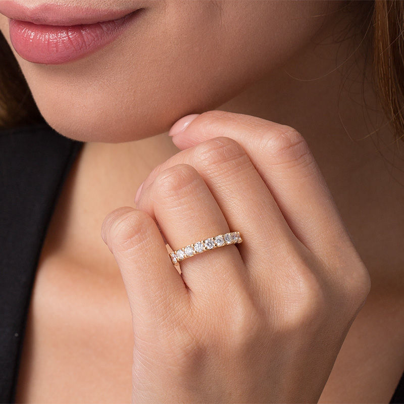 Main Image 3 of 2 CT. T.W. Diamond Eternity Band in 14K Gold (H/SI2)
