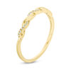 Thumbnail Image 2 of 1/20 CT. T.W. Diamond Twist Wedding Band in 10K Gold