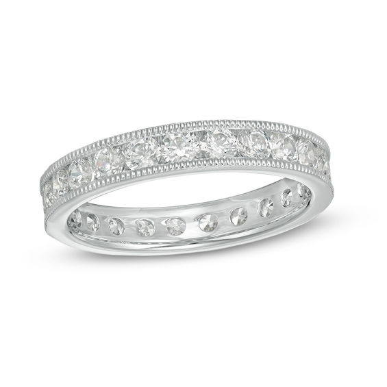 1-1/2 CT. T.W. Diamond Vintage-Style Eternity Band in 14K ...
