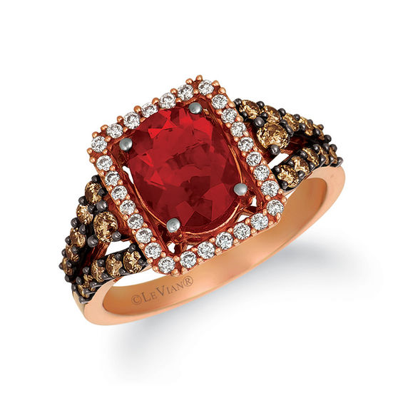 Le Vian Oval Neon Tangerine Fire Opal And 5 8 Ct T W Diamond Le Vian Oval Neon Tangerine Fire Opal And 5 8 Ct T W