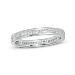 1/2 CT. T.W. Princess-Cut Diamond Eternity Band in 14K White Gold (H/SI2)