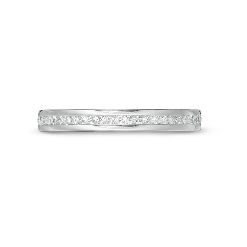 Main Image 4 of 1/2 CT. T.W. Princess-Cut Diamond Eternity Band in 14K White Gold (H/SI2)