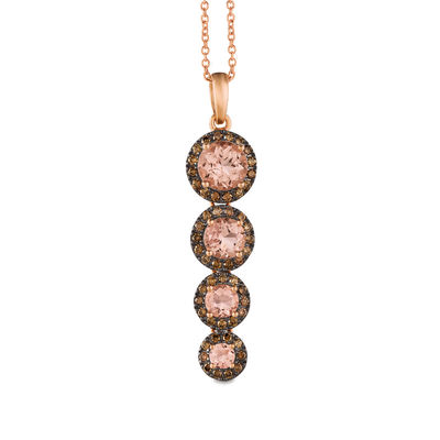 le vian morganite chocolate diamonds