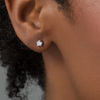 Thumbnail Image 2 of 1/6 CT. T.W. Diamond Solitaire Stud Earrings in Sterling Silver