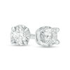 Thumbnail Image 1 of 1/5 CT. T.W. Diamond Solitaire Stud Earrings in Sterling Silver