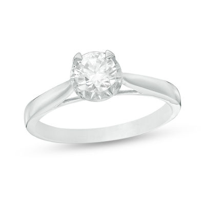 10k white gold engagement ring