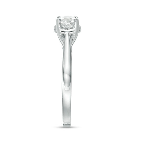 1/2 CT. Diamond Solitaire Engagement Ring in 10K White Gold