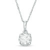 Thumbnail Image 1 of 1/2 CT. Diamond Solitaire Pendant in 10K White Gold