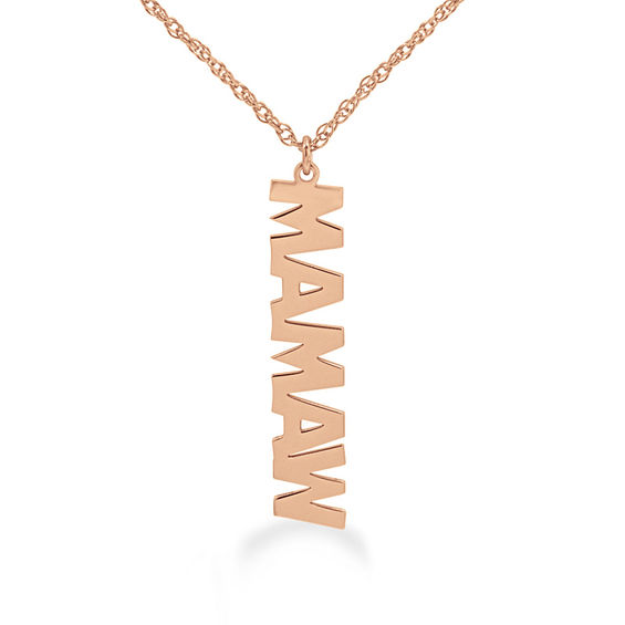 Vertical Name Pendant (1 Line) | Zales