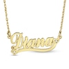 Diamond Accent Cursive Name With Hearts And Ribbon Necklace 1 Line Zales
