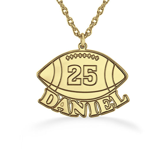 Personalized American Football Necklace Football Number Necklace Football  Name Plate Football Coach Gift Football Player Charm Gift - Etsy | Football  necklace, Football coach gifts, Football gifts