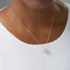 Thumbnail Image 2 of 8.0mm Cushion-Cut Lab-Created White Sapphire Sunburst Frame Pendant in 10K Rose Gold
