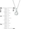 Thumbnail Image 1 of 1/6 CT. Diamond Solitaire Pendant in Sterling Silver