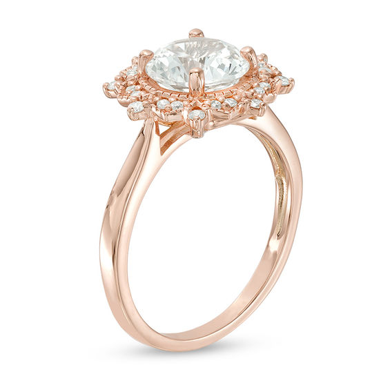 ❤︎ 谷口 ワッサー10㎏ 8.0mm Lab-Created White Sapphire and 1/6 CT. T.W. Diamond