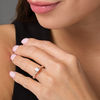 Thumbnail Image 2 of 1 CT. T.W. Diamond Leaf-Sides Art Deco Engagement Ring in 14K Rose Gold