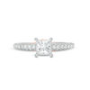Thumbnail Image 4 of 1 CT. T.W. Certified Princess-Cut Diamond Engagement Ring in 14K Two-Tone Gold