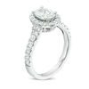 Thumbnail Image 1 of Love's Destiny by Zales 1-3/4 CT. T.W. Certified Oval Diamond Frame Engagement Ring in 14K White Gold (I/SI2)