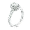 Thumbnail Image 2 of Love's Destiny by Zales 1-3/4 CT. T.W. Certified Oval Diamond Frame Engagement Ring in 14K White Gold (I/SI2)