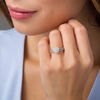 Thumbnail Image 2 of 1/2 CT. T.W. Diamond Double Frame Bridal Set in 14K White Gold