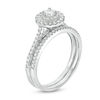 Thumbnail Image 3 of 1/2 CT. T.W. Diamond Double Frame Bridal Set in 14K White Gold