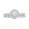 Thumbnail Image 4 of 1/2 CT. T.W. Diamond Double Frame Bridal Set in 14K White Gold