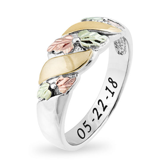 Black Hills Gold Wavy Promise Ring in Sterling Silver (1 Line) Black Hills Gold Wavy Promise Ring in Sterling Silver (1 Line)