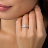 Thumbnail Image 2 of 1/3 CT. T.W. Princess-Cut Diamond Frame Split Shank Bridal Set in 10K Gold