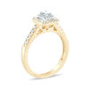 Thumbnail Image 2 of 1/2 CT. T.W. Emerald-Cut Diamond Double Frame Engagement Ring in 14K Gold
