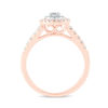1/2 CT. T.W. Diamond Double Frame Engagement Ring in 14K Rose Gold