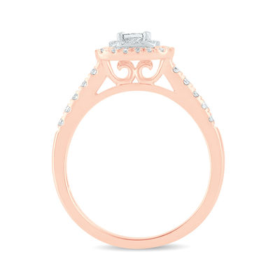 Zales .75 carat round diamond ring. 14K white gold - jewelry - by...
