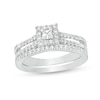 Thumbnail Image 1 of 1/2 CT. T.W. Princess-Cut Diamond Frame Bridal Set in 10K White Gold