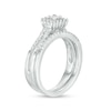 Thumbnail Image 3 of 1/2 CT. T.W. Princess-Cut Diamond Frame Bridal Set in 10K White Gold