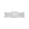 Thumbnail Image 4 of 1/2 CT. T.W. Princess-Cut Diamond Frame Bridal Set in 10K White Gold