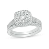 Thumbnail Image 1 of 1/2 CT. T.W. Diamond Double Frame Bridal Set in 10K White Gold