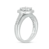 Thumbnail Image 3 of 1/2 CT. T.W. Diamond Double Frame Bridal Set in 10K White Gold