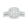 Thumbnail Image 4 of 1/2 CT. T.W. Diamond Double Frame Bridal Set in 10K White Gold