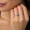 Thumbnail Image 2 of 1/2 CT. T.W. Princess-Cut Diamond Frame Bridal Set in 10K White Gold