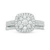 Thumbnail Image 4 of 1/2 CT. T.W. Diamond Double Frame Bridal Set in 10K White Gold