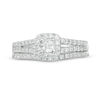 Thumbnail Image 4 of 1/2 CT. T.W. Princess-Cut Diamond Frame Bridal Set in 10K White Gold